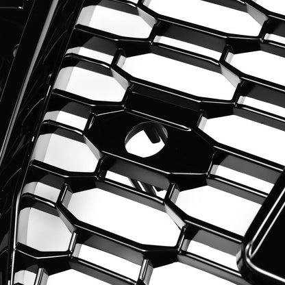 2016-2019 Audi A4/A4 S-Line/S4 B9 RS4 Style Grill Gloss Black Front Bumper Honeycomb Grille