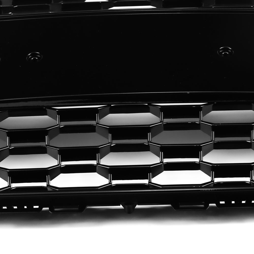 Audi A4 / A4 S-Line / S4 B9 2016 2017 2018 2019 RS4 Style Front Bumper Grill Gloss Black Honeycomb Grill