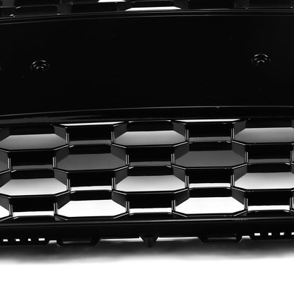 Audi A4 / A4 S-Line / S4 B9 2016 2017 2018 2019 RS4 Style Front Bumper Grill Gloss Black Honeycomb Grill