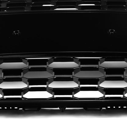 2016-2019 Audi A4/A4 S-Line/S4 B9 RS4 Style Grill Gloss Black Front Bumper Honeycomb Grille