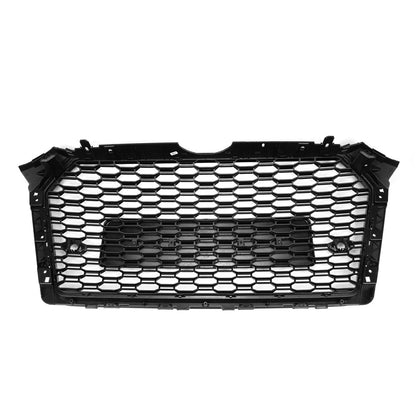 2016-2019 Audi A4/A4 S-Line/S4 B9 RS4 Style Grill Gloss Black Front Bumper Honeycomb Grille