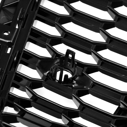 2016-2019 Audi A4/A4 S-Line/S4 B9 RS4 Style Grill Gloss Black Front Bumper Honeycomb Grille