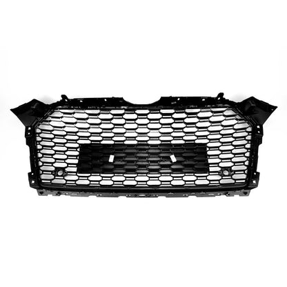 RS5 Style Black Honeycomb Grille for 2017-2019 Audi A5/A5 Sline S5 B9 Sport Mesh Hex Grill Replacement