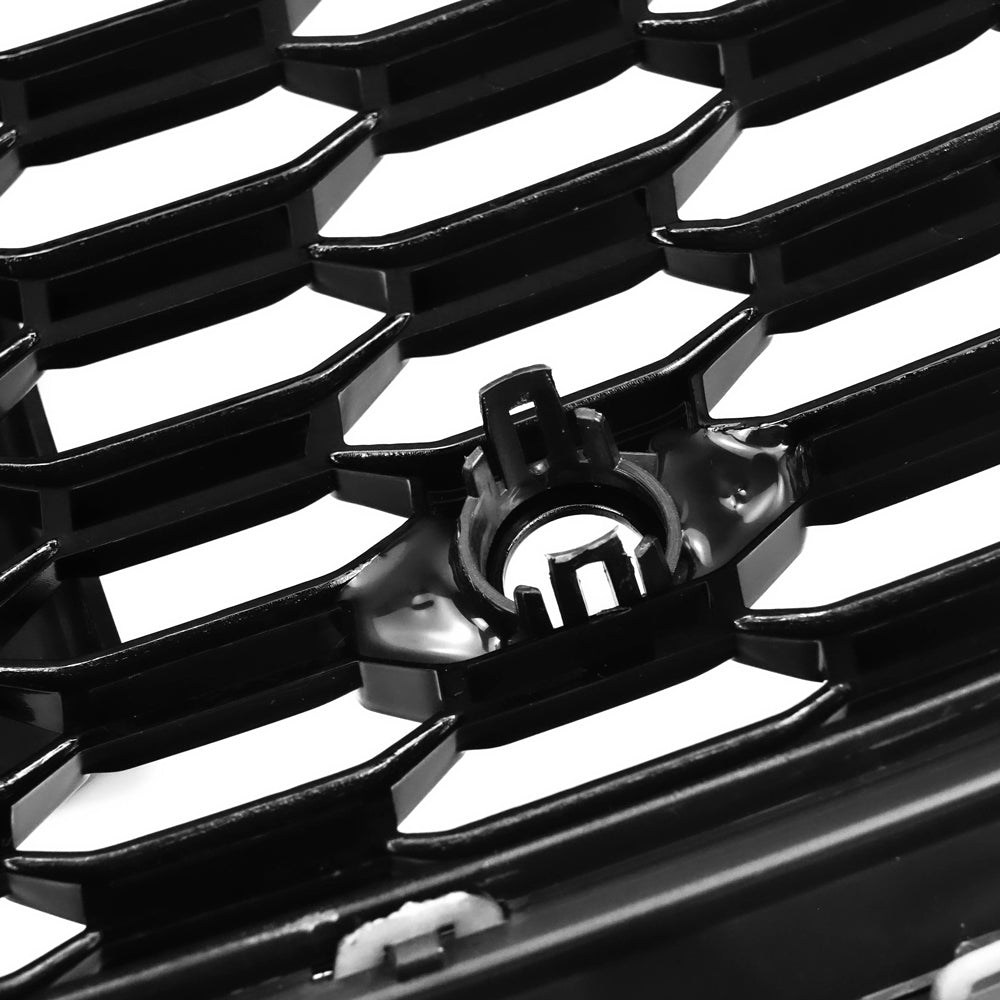 RS5 Style Black Honeycomb Grille for 2017-2019 Audi A5/A5 Sline S5 B9 Sport Mesh Hex Grill Replacement
