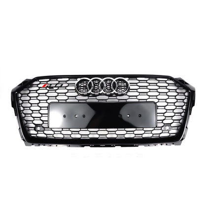 2017-2019 Audi A5/A5 Sline/S5 B9 Honeycomb Grill Replacement RS5 Style Sport Mesh Hex Black Grille
