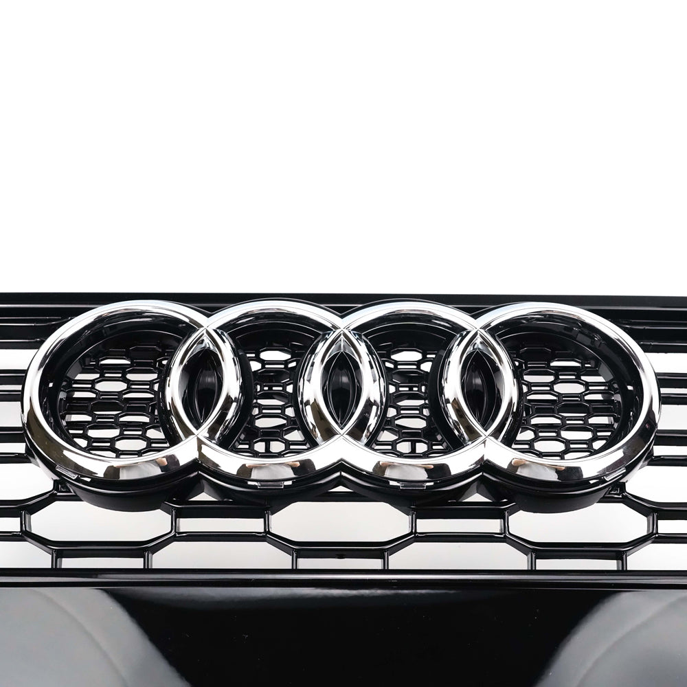 RS5 Style Black Honeycomb Grille for 2017-2019 Audi A5/A5 Sline S5 B9 Sport Mesh Hex Grill Replacement