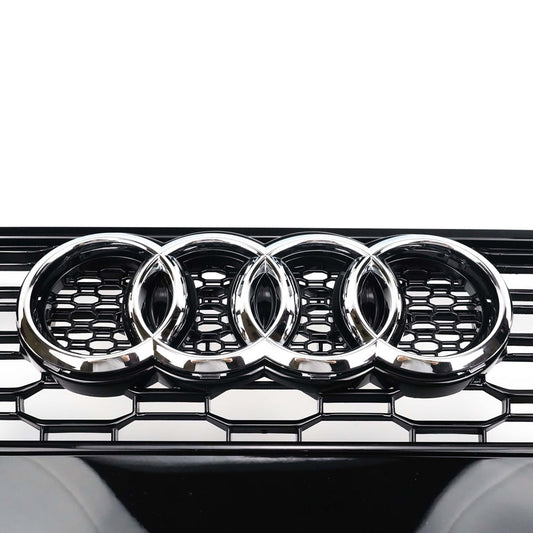 RS5 Style Black Honeycomb Grille for 2017-2019 Audi A5/A5 Sline S5 B9 Sport Mesh Hex Grill Replacement