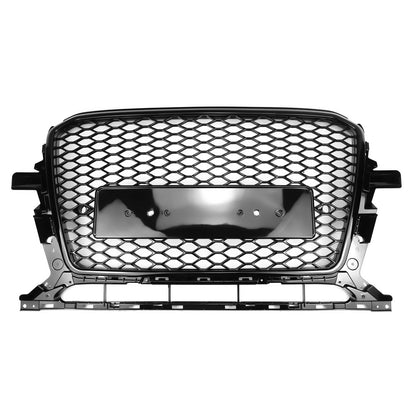 2013-2017 Audi Q5 / SQ5 Gloss Black Honeycomb Mesh Grille RSQ5 Style Front Bumper Grill