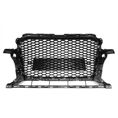 2013-2017 Audi Q5 / SQ5 Gloss Black Honeycomb Mesh Grille RSQ5 Style Front Bumper Grill