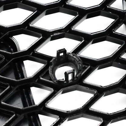 2013-2017 Audi Q5 / SQ5 Gloss Black Honeycomb Mesh Grille RSQ5 Style Front Bumper Grill