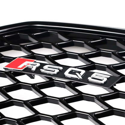 2013-2017 Audi Q5 / SQ5 Gloss Black Honeycomb Mesh Grille RSQ5 Style Front Bumper Grill