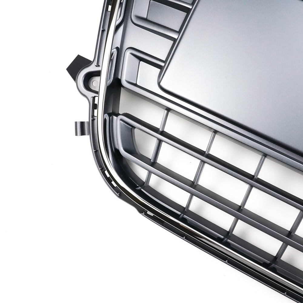 Audi A1 / A1 S-Line 2010-2015 Grille Front Bumper Replacement Chrome Mesh Slat Grill
