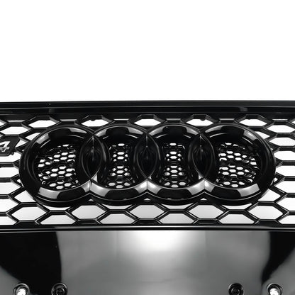 2012-2016 Audi S4 B8.5 A4 A4 Sline Front Grill RS4 Honeycomb Mesh Hex Black Grill  Replacement