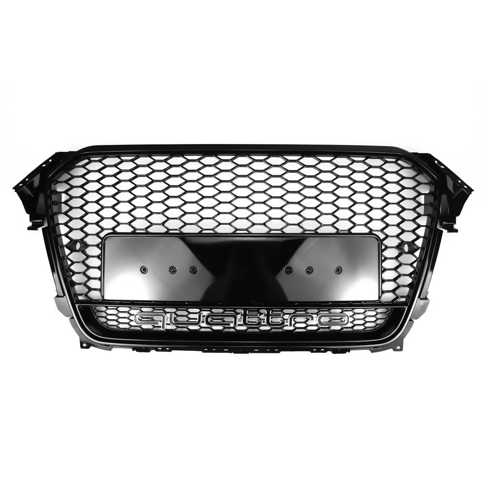 2012-2016 Audi A4/S4 B8.5 With Quattro RS4 Style Front Bumper Grill Replacement Black Grille