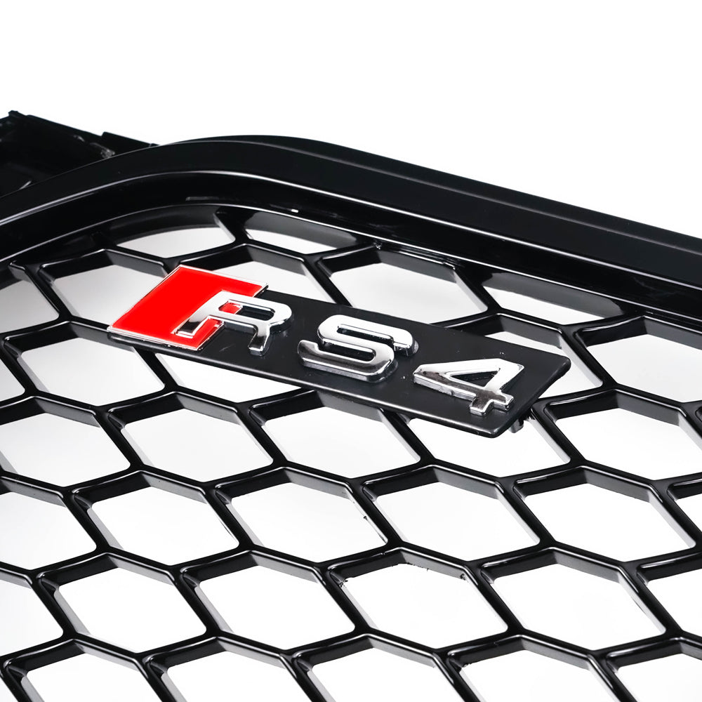 2012-2016 Audi A4/S4 B8.5 With Quattro RS4 Style Front Bumper Grill Replacement Black Grille