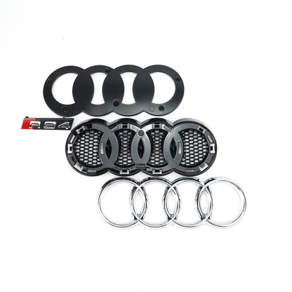 2012-2016 Audi A4/S4 B8.5 With Quattro RS4 Style Front Bumper Grill Replacement Black Grille