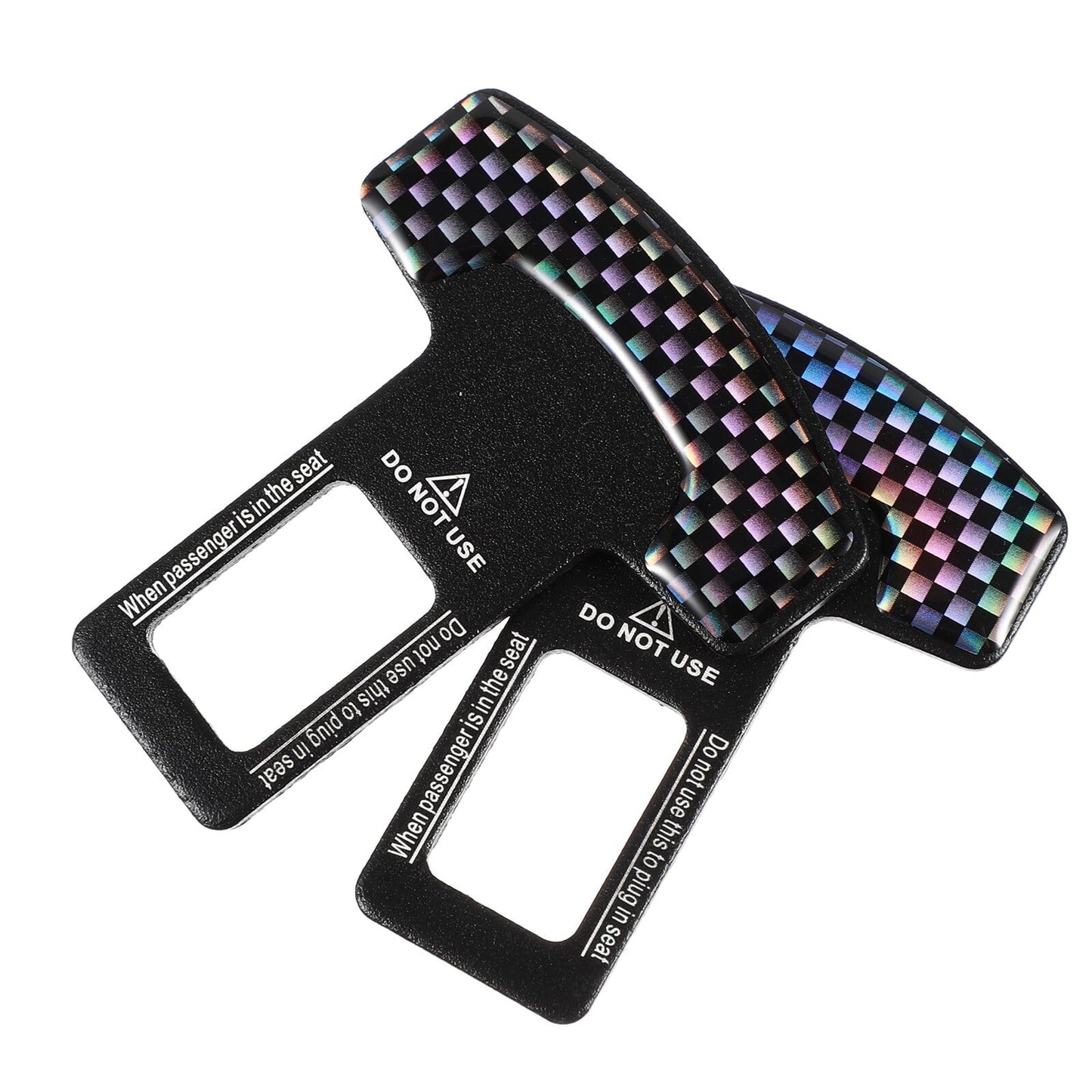 Lot de 2 clips pour ceinture de sécurité de voiture, silencieux et alarme, universels, pour tous les modèles