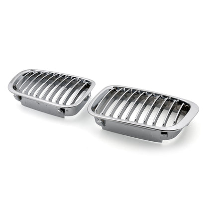 1998-2001 BMW 3 Series E46 4 Doors Chrome Kidney Grill Front Bumper Replacement Grille