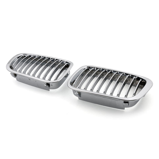 1998-2001 BMW 3 Series E46 4 Doors Chrome Kidney Grill Front Bumper Replacement Grille