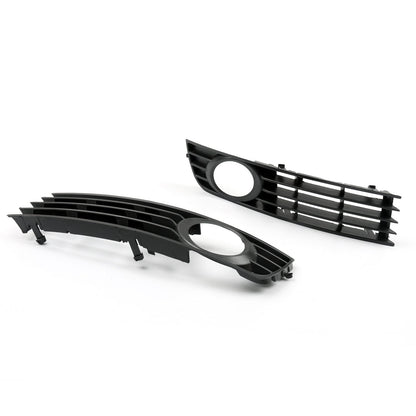 2002-2005 Audi A4 B6 Pair Front Bumper Lower Fog Light Fog Lamp Grilles Grill 8E0807681