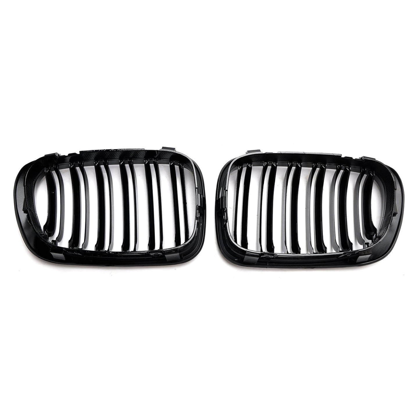 1999-2001 BMW 3 Series E46 2-Door 323Ci/328Ci/320Ci/325Ci/318Ci Double Line Front Grill Gloss Black Grille