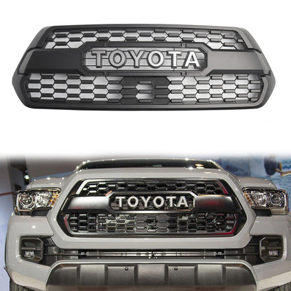 2016-2023 Toyota Tacoma Front Grill TRD PRO Front Bumper Matte Black Grille Kit