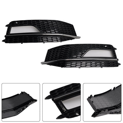 2013-2015 Audi A4 S-line / S4 Grille 2PCS Front Bumper Fog Light Lamp Cover Grill