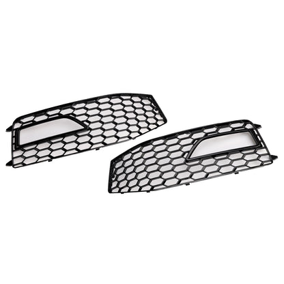 2013-2015 Audi A4 S-line / S4 Grille 2PCS Front Bumper Fog Light Lamp Cover Grill