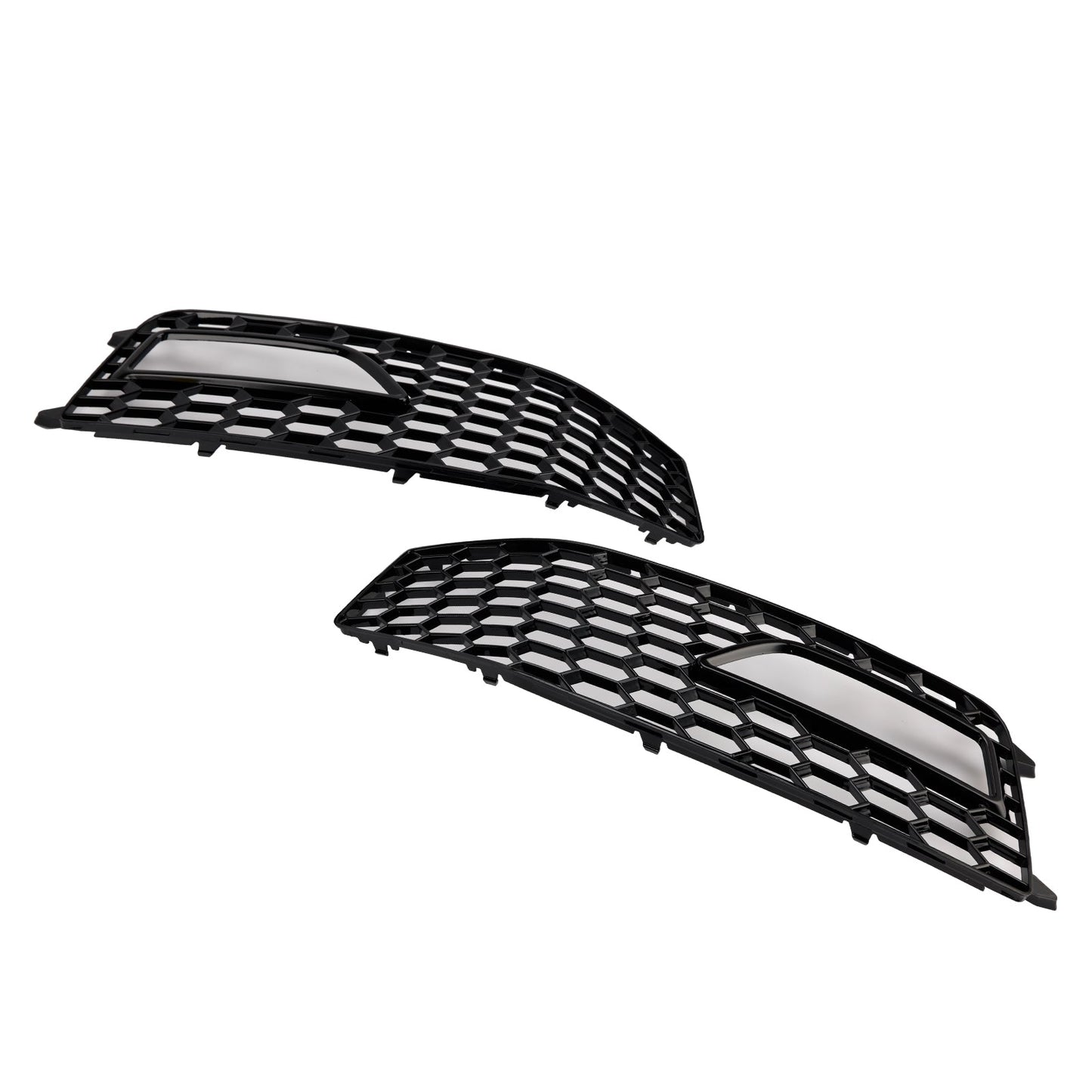 2013-2015 Audi A4 S-line / S4 Honeycomb Mesh Grill Front Bumper 2PCS Fog Light Lamp Cover Grille