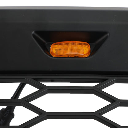 2015-2017 Ford F150 Front Bumper Replacement Black Grille W/ LED & Letter Raptor Style Grill