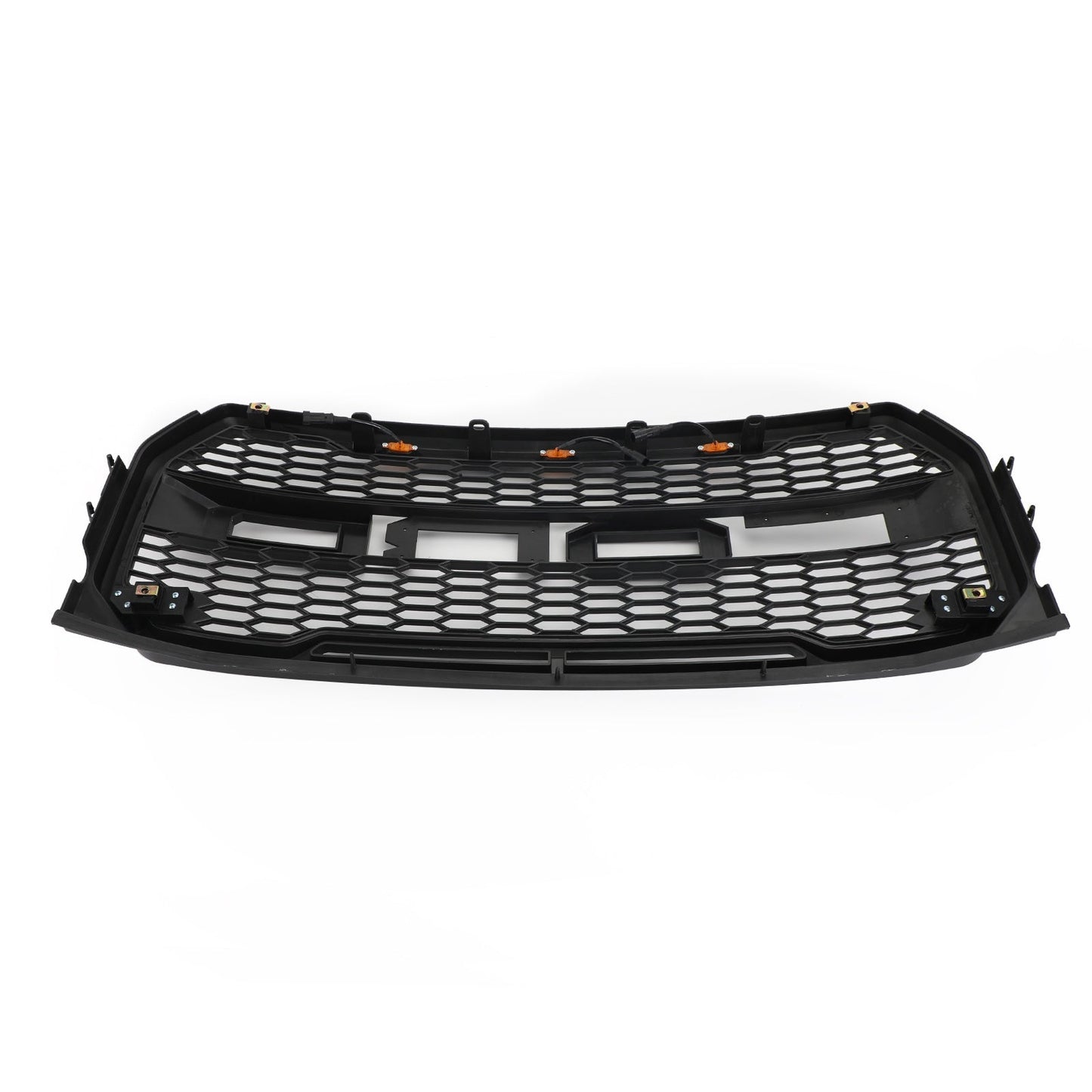 2015-2017 Ford F150 Front Black Grille Upper Bumper Honeycomb Raptor Grill W/ LED