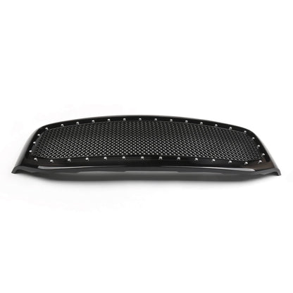 2006-2008 Ram 1500 2500 3500 Dodge Mesh Rivet Grill Replacement Front Hood Grille Black/Chrome Generic