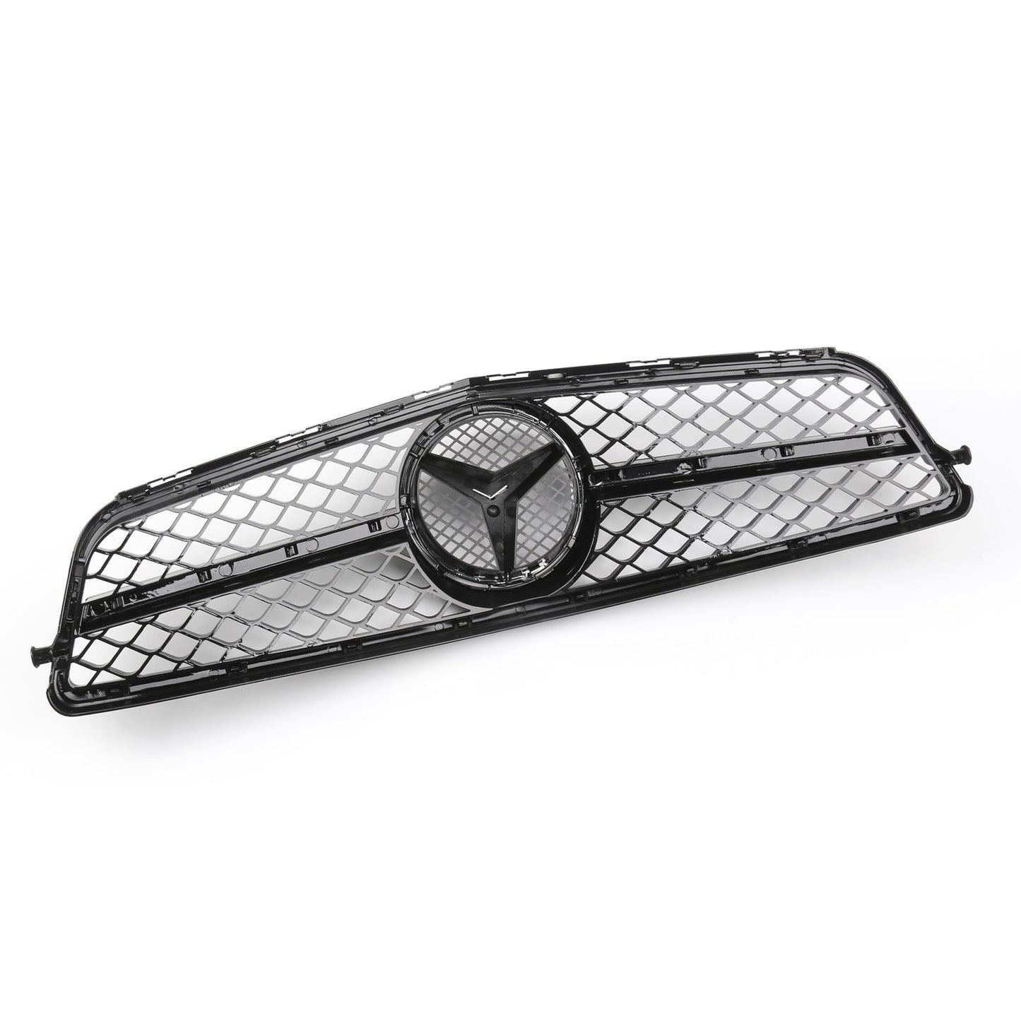 Mercedes Benz 2008-2014 C-Class W204 C250 C300 C350 Front Bumper Grill Black Replacment Grille