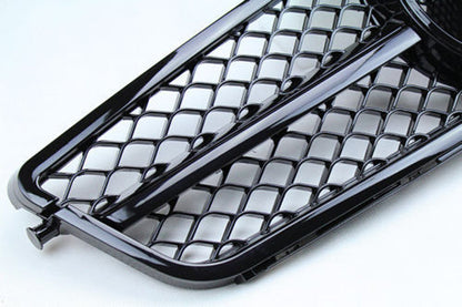 Mercedes Benz 2008-2014 C-Class W204 C250 C300 C350 Front Bumper Grill Black Replacment Grille