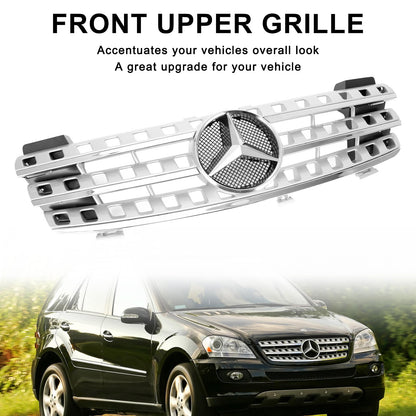 Mercedes Benz ML-Class W164 ML320/300/350/500 2005-2008 Front Bumper Grill Chrome Grille