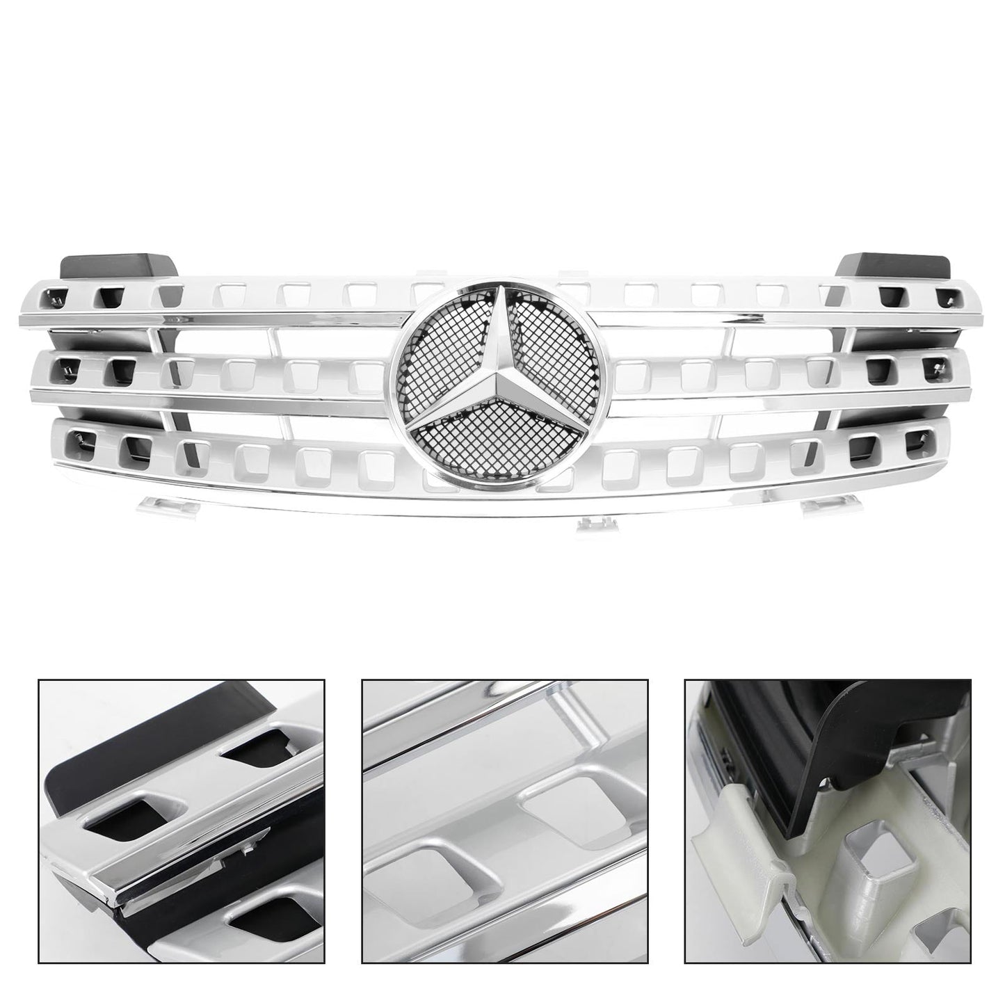 Mercedes Benz ML-Class W164 ML320/300/350/500 2005-2008 Front Bumper Grill Chrome Grille