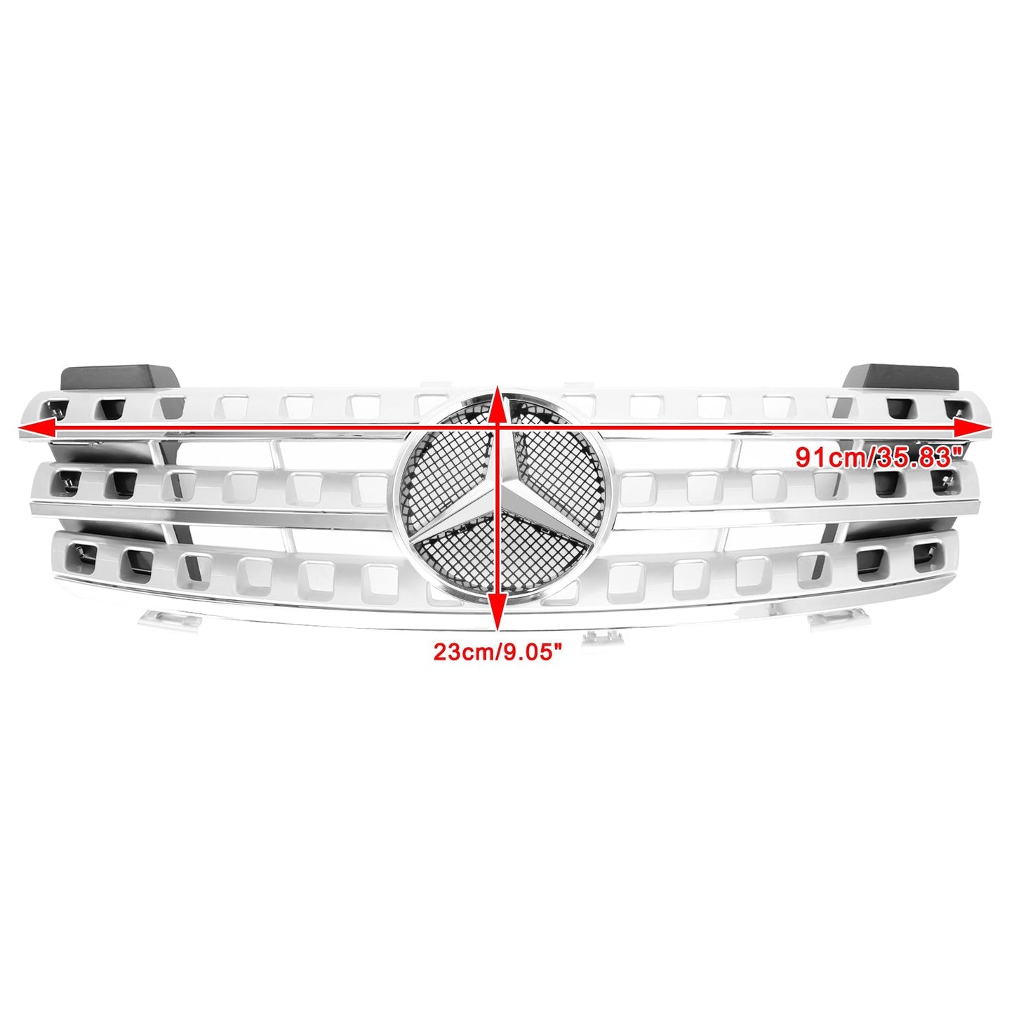 Mercedes Benz ML-Class W164 ML320/300/350/500 2005-2008 Front Bumper Grill Chrome Grille