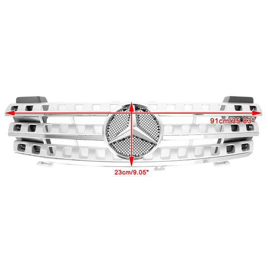 Mercedes Benz ML-Class W164 ML320/300/350/500 2005-2008 Front Bumper Grill Chrome Grille