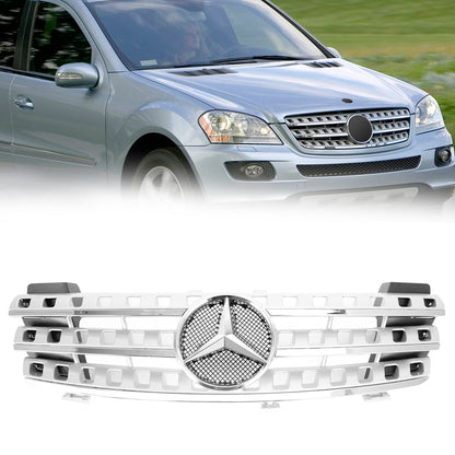 Mercedes Benz ML-Class W164 ML320/300/350/500 2005-2008 Front Bumper Grill Chrome Grille