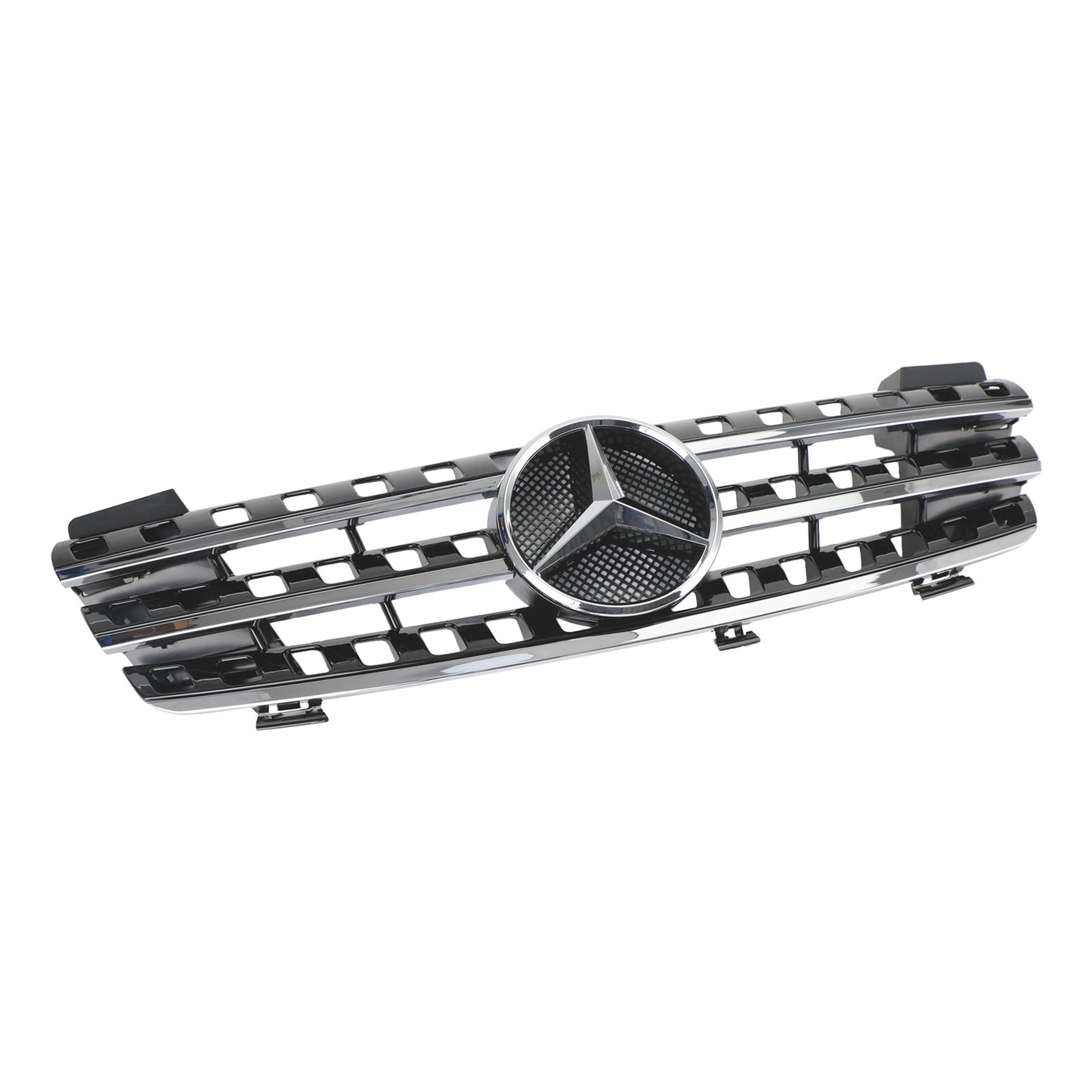 2005 2006 2007 2008 Mercedes Benz ML-Class W164 Blcak Front Grill Bumper Replacement Grille W/ Star Emblem