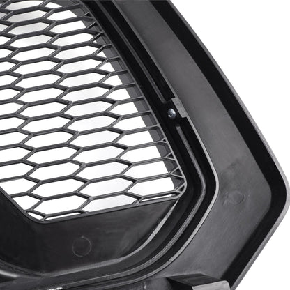 2013-2018 Dodge Ram 1500 Big Horn / Rebel Style Front Bumper Grill Black Replacement Grille W/ LED Light