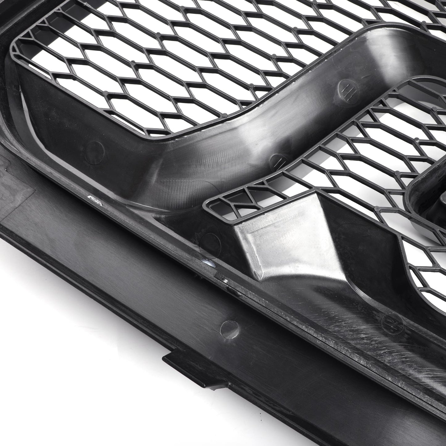 2013-2018 Dodge Ram 1500 Big Horn / Rebel Style Front Bumper Grill Black Replacement Grille W/ LED Light