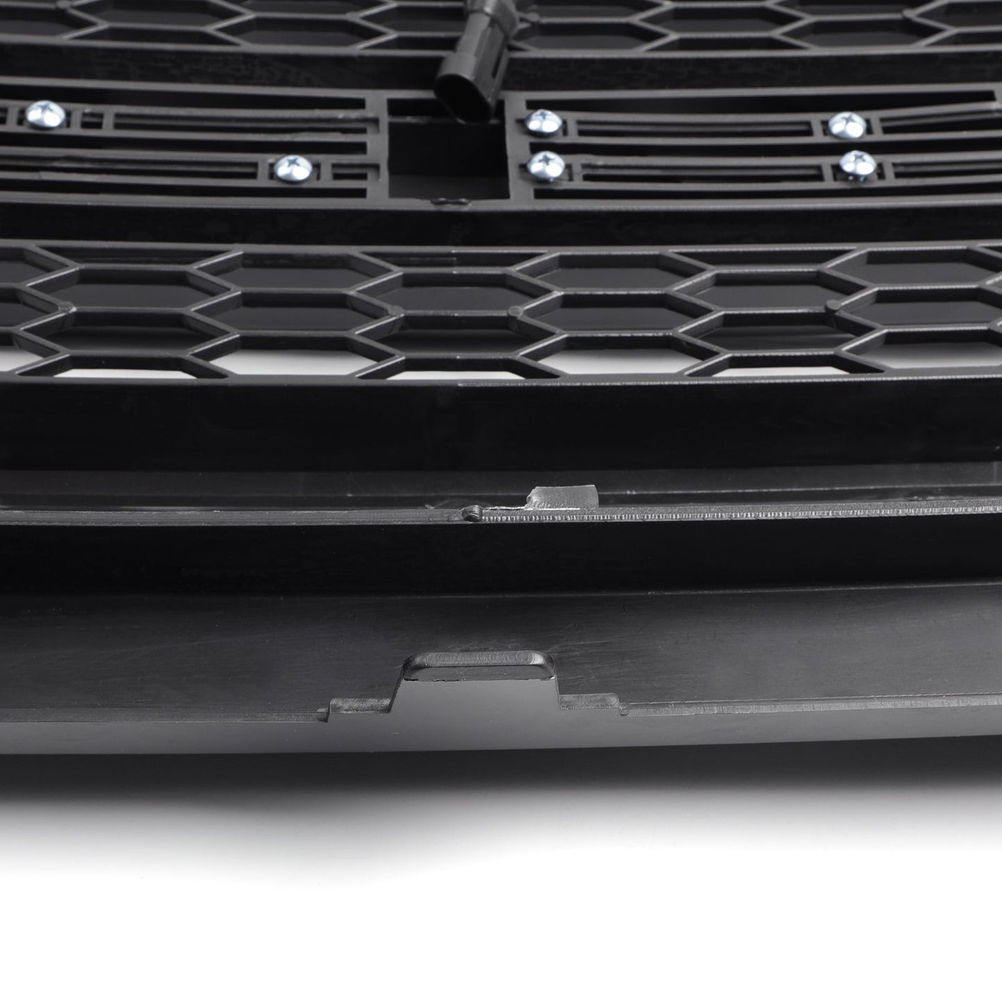 2013-2018 Dodge Ram 1500 Big Horn / Rebel Style Front Bumper Grill Black Replacement Grille W/ LED Light