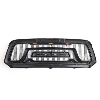 2013-2018 Dodge Ram 1500 Big Horn / Rebel Style Front Bumper Grill Black Replacement Grille W/ LED Light