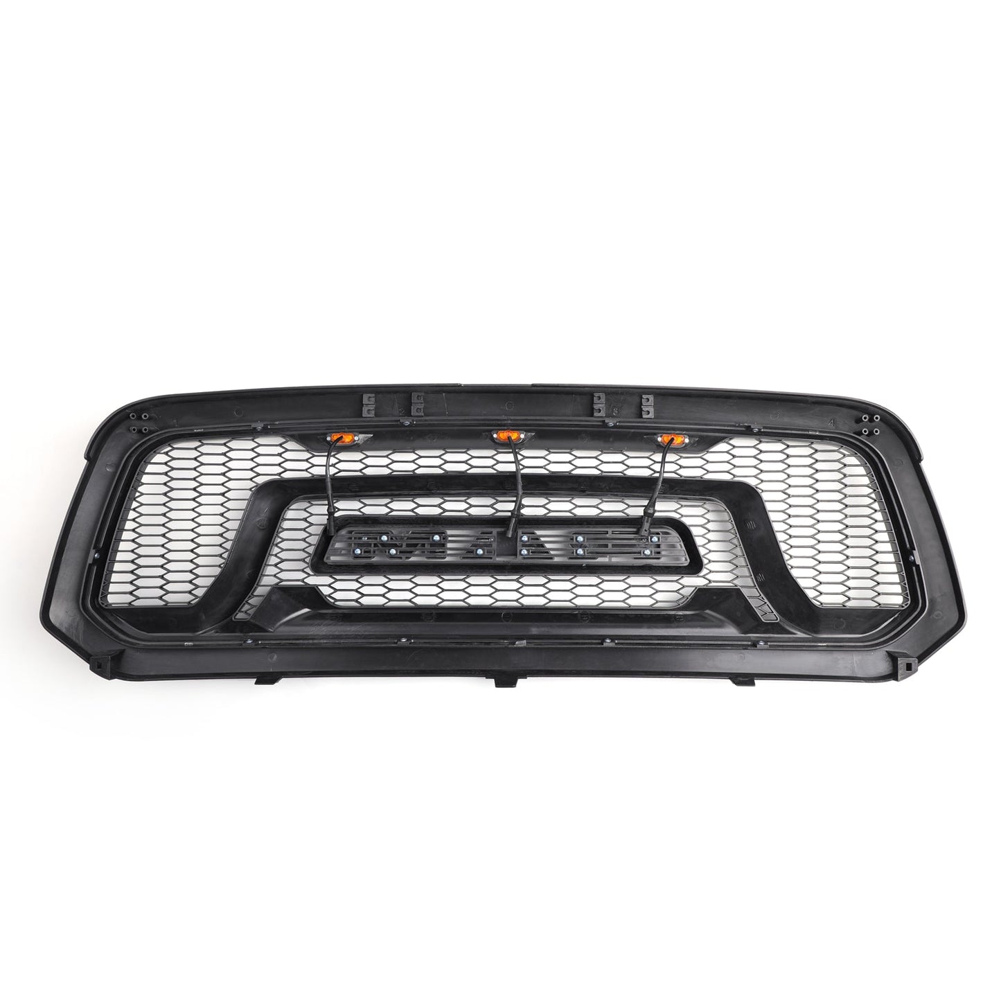 2013-2018 Rebel Style Dodge Ram 1500 Matte Black Front Grill Air Intake Radiator Bumper Grille + LED Light