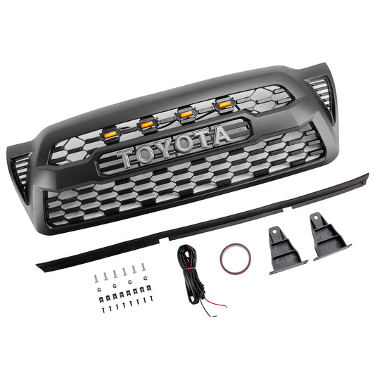Toyota Tacoma TRD PRO Black Front Grille Replacement Honeycomb Grill 2005-2011
