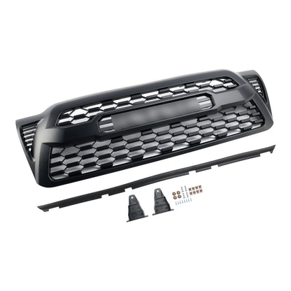 TRD PRO Grill For 2005-2011 Toyota Tacoma Front Bumper Black Grille