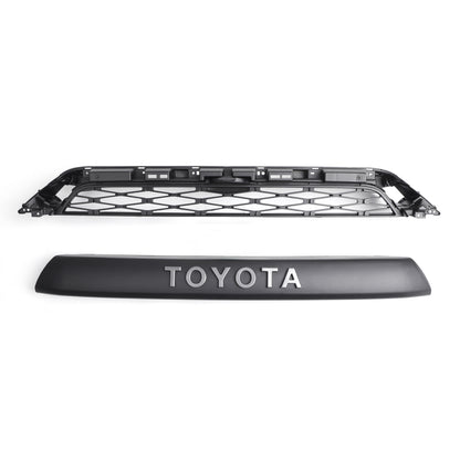 2014-2019 Toyota 4Runner TRD PRO 2 Piece Front Bumper Grill Replacement Blcak Grille