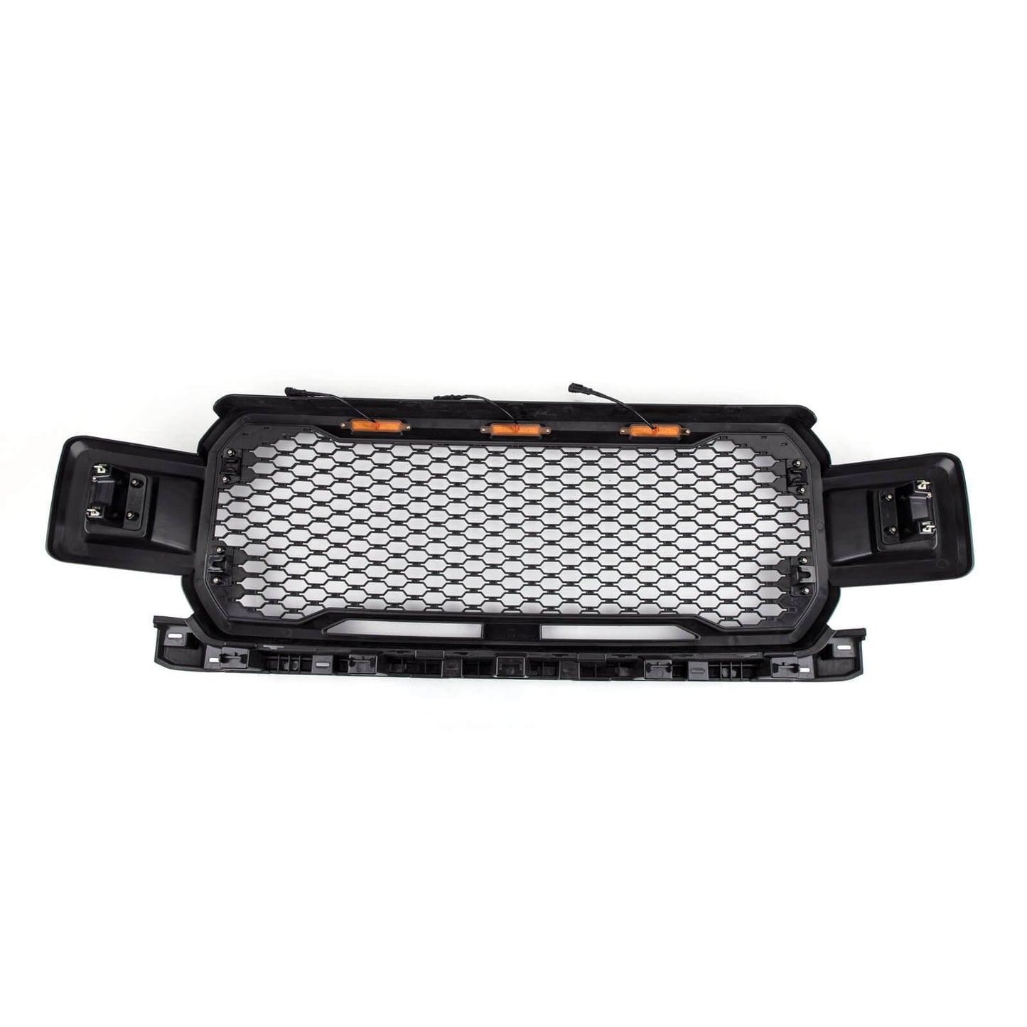 Ford F150 2018-2020 XLT/Lariat/Platinum/King Ranch front bumber Grill W/ LED Black Raptor Style Grille