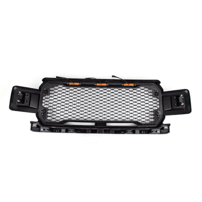 Ford F150 2018-2020 XLT/Lariat/Platinum/King Ranch front bumber Grill W/ LED Black Raptor Style Grille